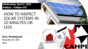 How to Inspect Solar Systems in 20 Minutes or Less